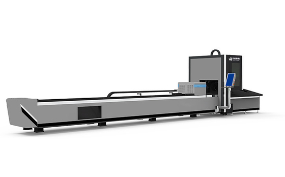 Axis Tube Stainless Steel Pipe Laser Cutting Machine 6M Rotation