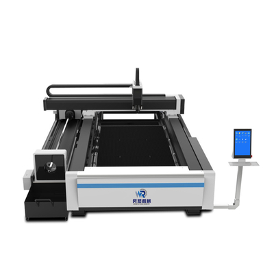 Metal Tube And Plate 3015 Fiber Laser Cutting Machine With Rotary Device